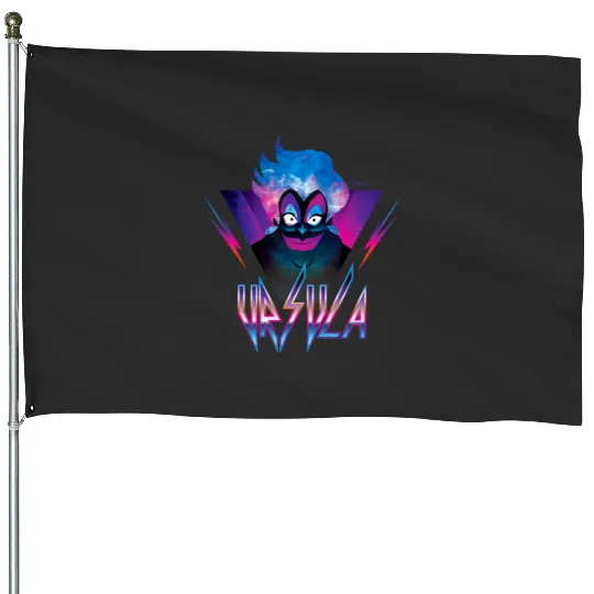 Disney Villains - Ursula Glam Rock House Flags
