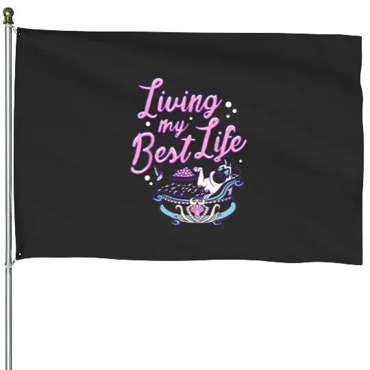 Disney Pocahontas Percy Living My Best Life Bath House Flags