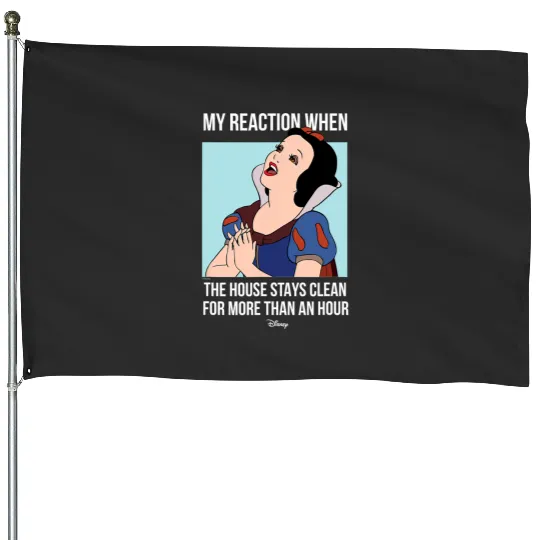 Disney Princess - Snow White House Stays Clean Meme House Flags