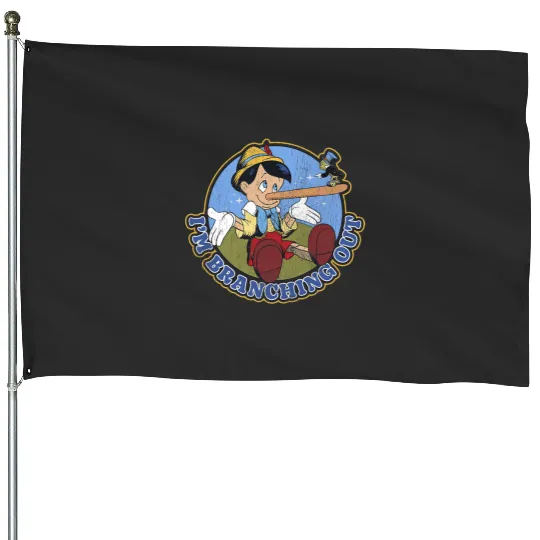 Disney Pinocchio Jiminy Cricket Branching Out House Flags