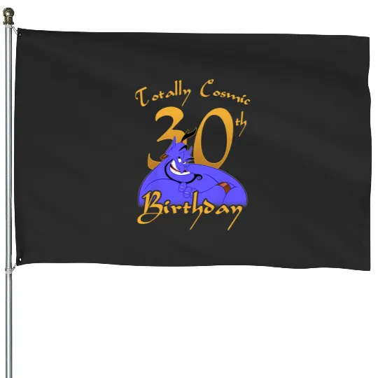 Disney Aladdin Genie Totally Cosmic 30th Birthday House Flags
