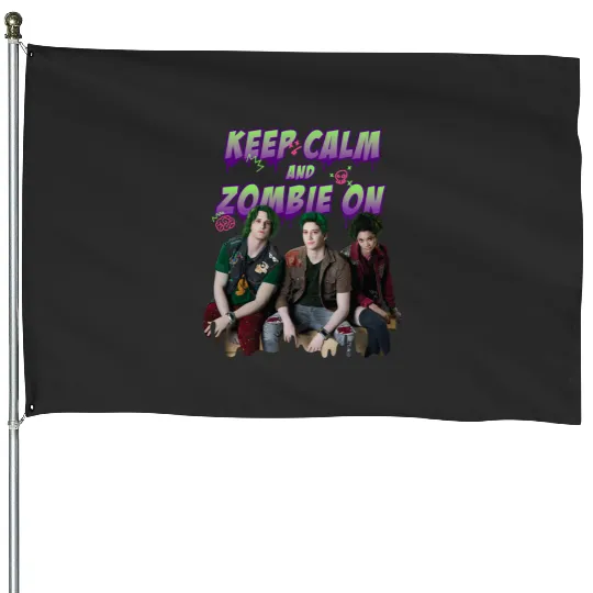 Disney Channel Zombies 2 Keep Calm and Zombie On House Flags