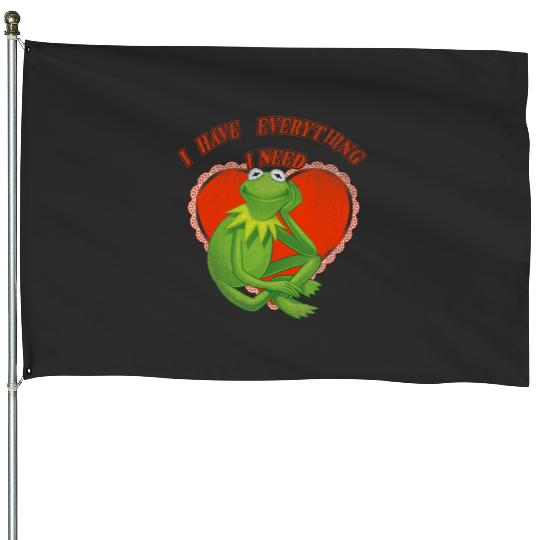 Disney The Muppets Valentines Day Kermit I Have Everything House Flags