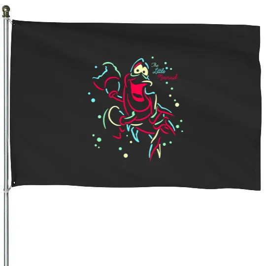 Disney The Little Mermaid Sebastian Crab Lights House Flags