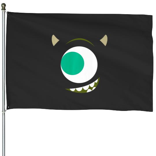 Disney Pixars Monsters Inc. Big Face Mike Wazowski Costume Premium House Flags