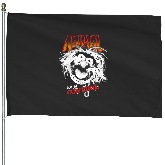 Disney The Muppets Animal Out Of Control Rock Style House Flags