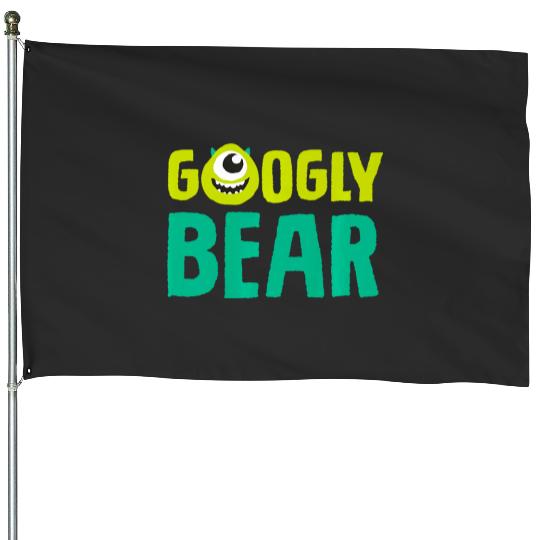 Disney and Pixars Monsters Inc. Mike Wazowski Googly Bear Premium House Flags