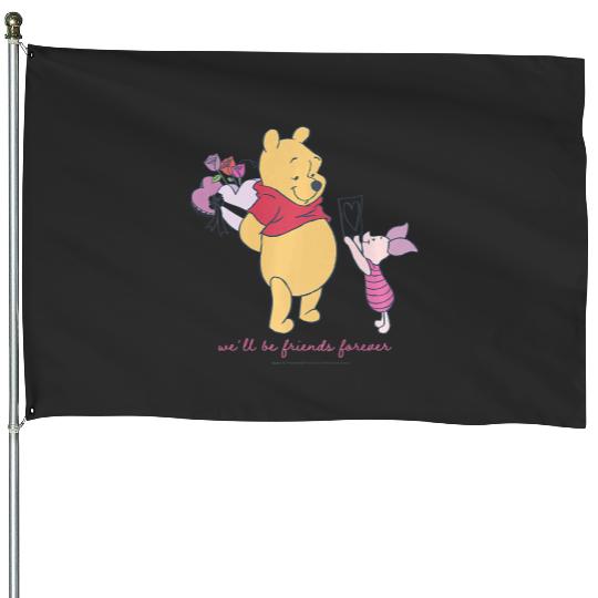 Disney Winnie The Pooh Valentines Day Friends Forever Premium House Flags