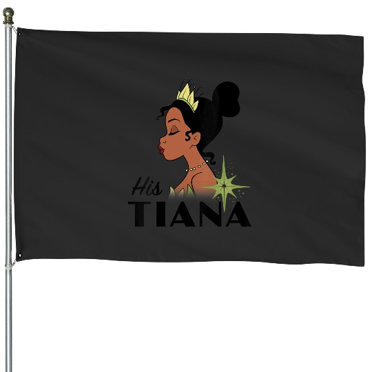 Womens Disney The Princess And The Frog His Tiana Couples VNeck House Flags