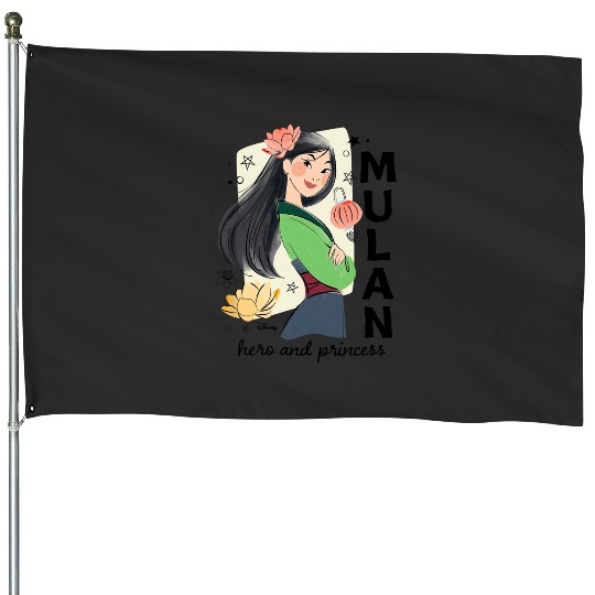 Disney Princess - Mulan Hero And Princess House Flags