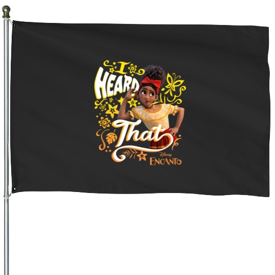 Disney Encanto Dolores I Heard That Portrait House Flags