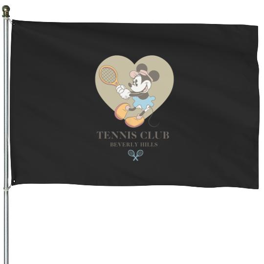 Disney Minnie Mouse Tennis Club Beverly Hills  Logo House Flags