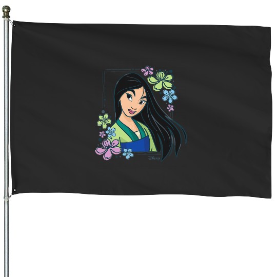 Disney Princess - Mulan Flowers House Flags