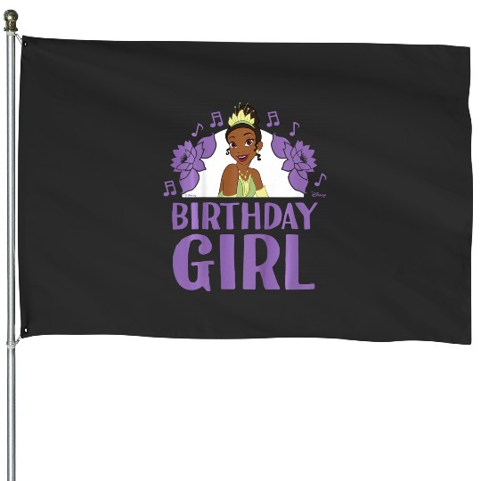 Kids Disney Princess - Tiana Birthday Girl House Flags