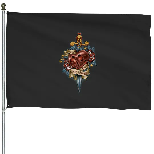 Disney Villains Pick Your Poison Tattoo Style Poison Apple House Flags