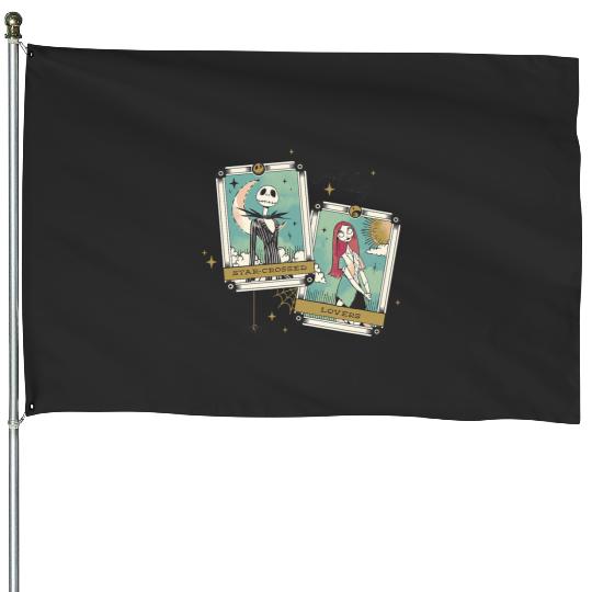 Disney The Nightmare Before Christmas Jack And Sally Tarot House Flags