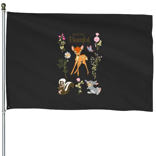 Disney Bambi And Friends Flower Thumper Big Chest Logo House Flags