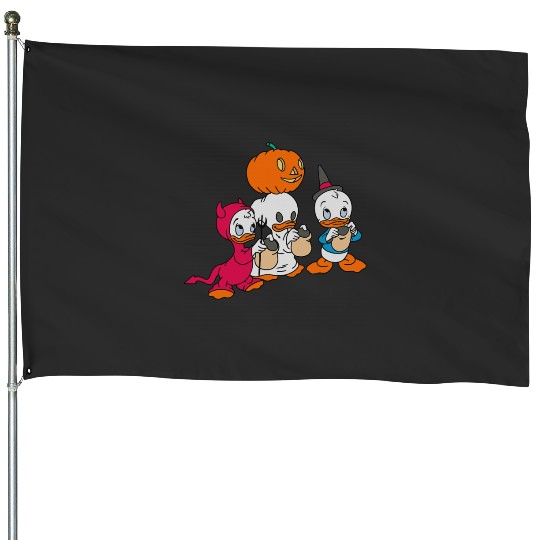 Disney DuckTales Halloween Trick Or Treat Costume Portrait House Flags