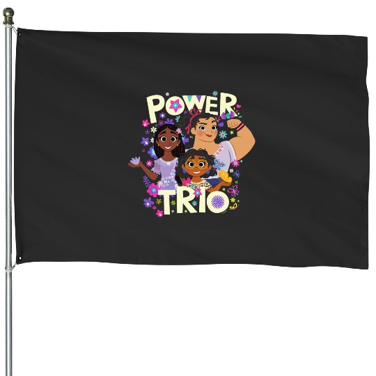 Disney Encanto Mirabel Isabela Luisa Power Trio House Flags