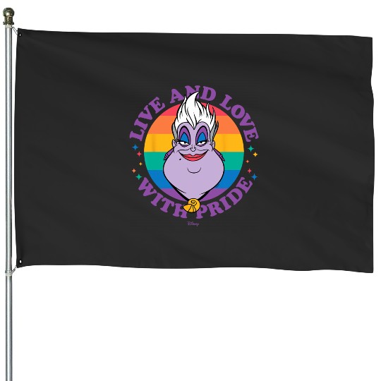 Disney Villains - Ursula Live And Love With Pride House Flags