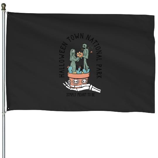 Disney The Nightmare Before Christmas Jack & Sally Cactus House Flags