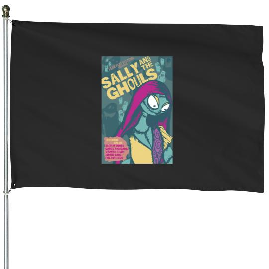 Disney The Nightmare Before Christmas Sally And The Ghouls House Flags