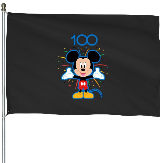 Disney 100 Anniversary Mickey Mouse Fireworks Burst D100 House Flags