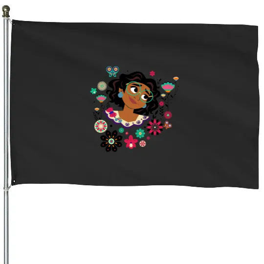 Disney Encanto Mirabel Butterflies and Blooms Easter Spring House Flags