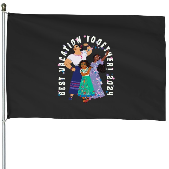 Disney Encanto Family Trip Best Vacation Together 2024 House Flags