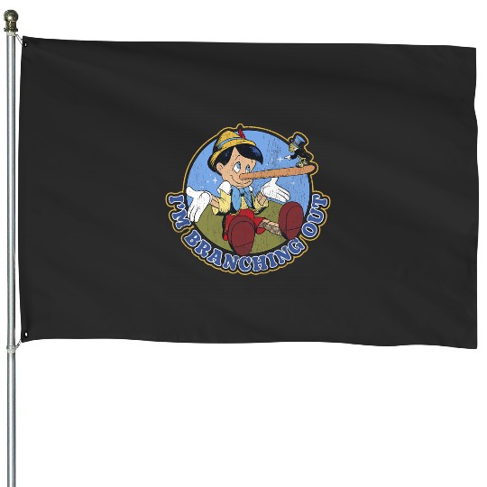 Disney Pinocchio Jiminy Cricket Branching Out House Flags