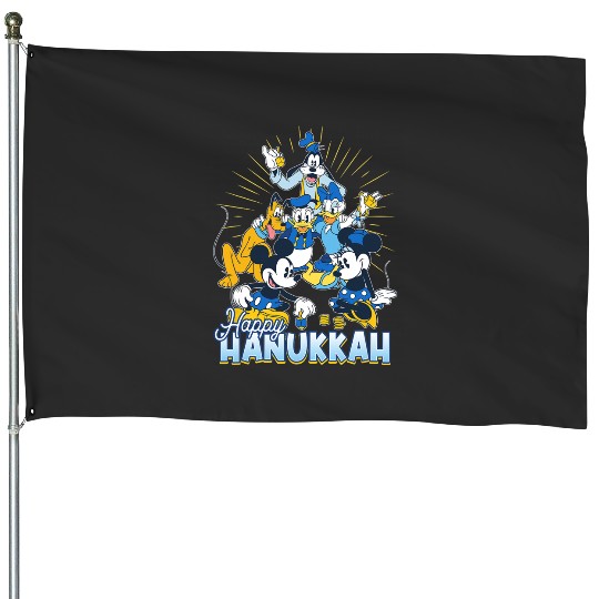 Disney Mickey And Friends Happy Hanukkah Dreidel House Flags