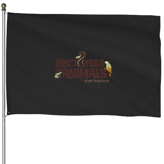 Disney jungles Cruise Dont Feed the Animals House Flags