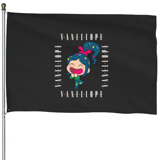 Disney Wreck-It Ralph Chibi Vanellope Excited Portrait House Flags