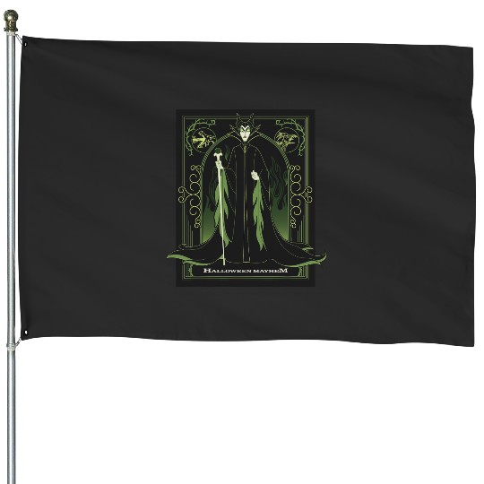 Disney Villains Maleficent Sleeping Beauty Halloween Mayhem House Flags