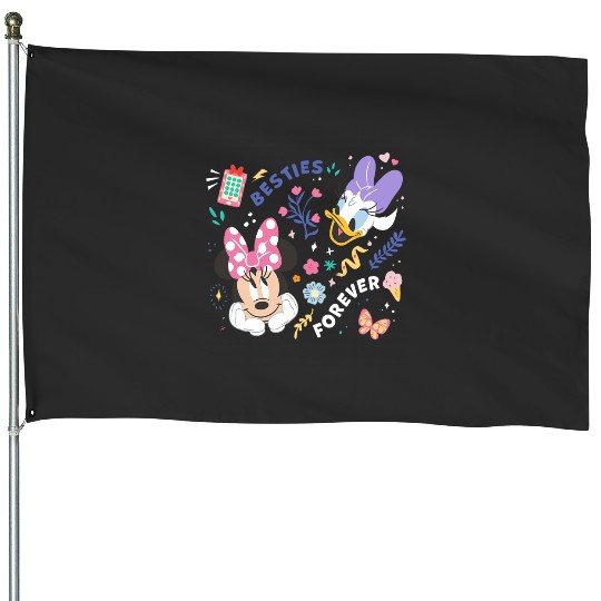 Disney Mickey And Friends Minnie & Daisy Besties Forever House Flags