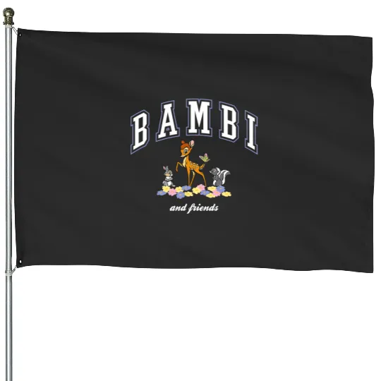 Disney Bambi And Friends Thumper Flower College Style Logo House Flags