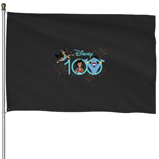Disney 100 Anniversary Aladdin Jasmine Genie D100 House Flags