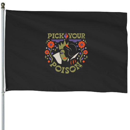 Disney Princess Snow White and Evil Queen Pick Your Poison House Flags