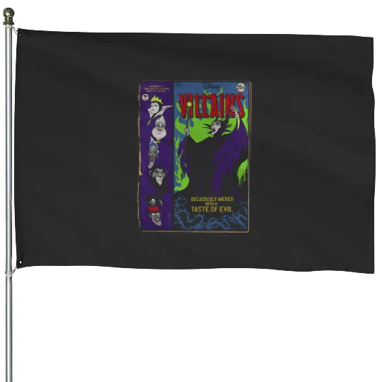 Disney Villains Deliciously Wicked Comic House Flags