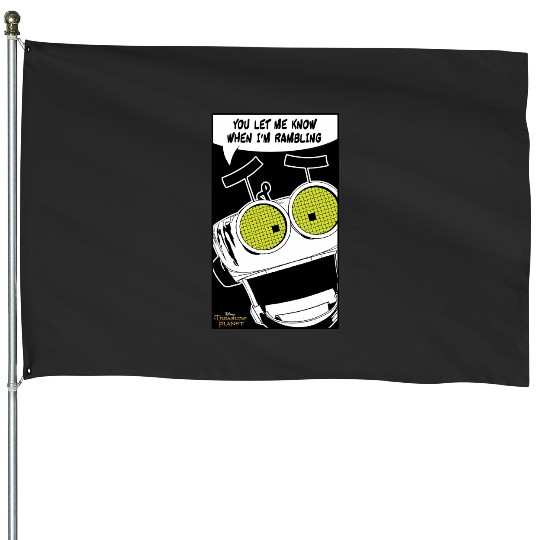 Disney Treasure Planet Let Me Know When I'm Rambling Panel House Flags