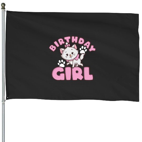 Disney The Aristocats Birthday Girl Cute Marie Logo House Flags