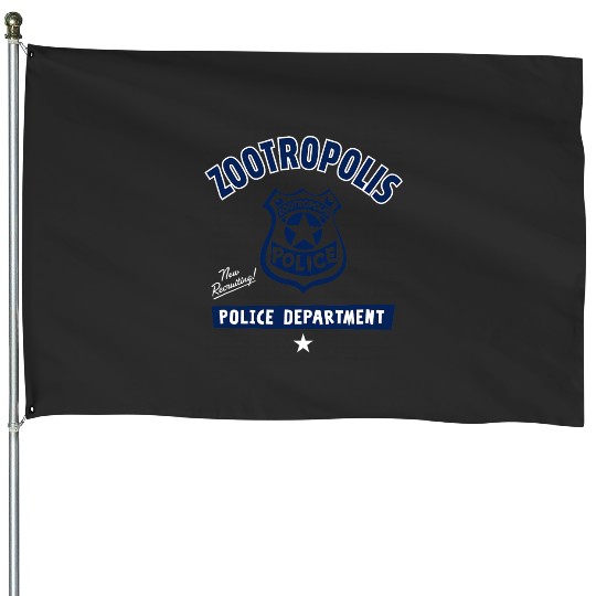 Disney Zootopia  Zootropolis Police Department Badge House Flags