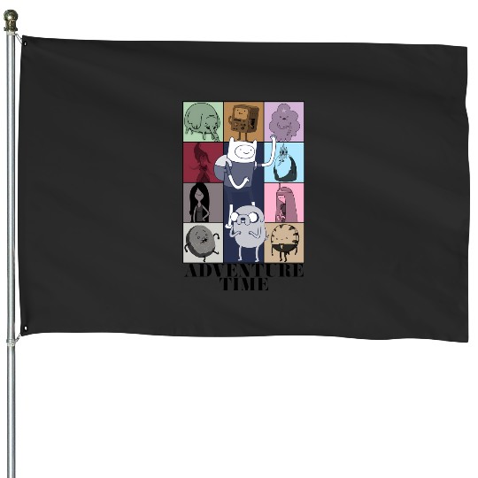 Adventure Time Eras Tour Poster (Black Print) 3074 House Flags