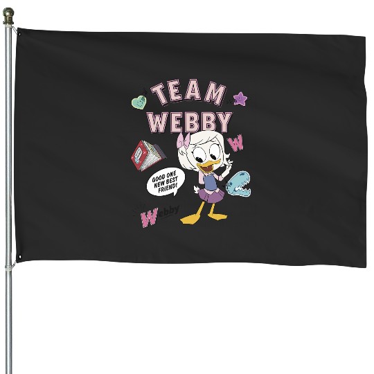 Disney DuckTales Team Webby Collage House Flags