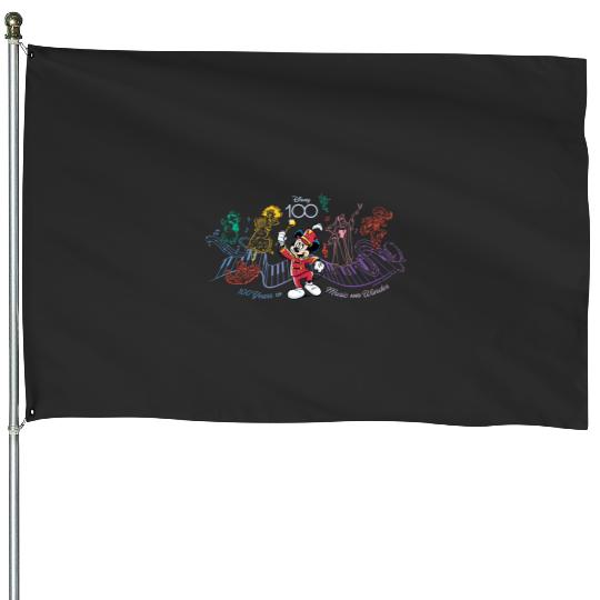 Disney 100 Years of Music and Wonder Piano Color Lines D100 House Flags