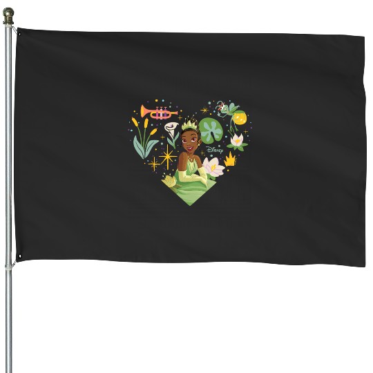 Disney Princess - Tiana Nature Heart House Flags