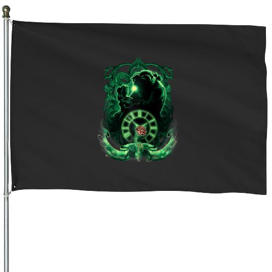 Disney Beauty and the Beast Tale As Old As Time Portrait Raglan Baseball Tee House Flags