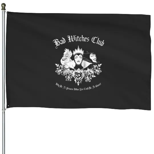 Disney Villains The Bad Witches Club Raglan Baseball Tee House Flags