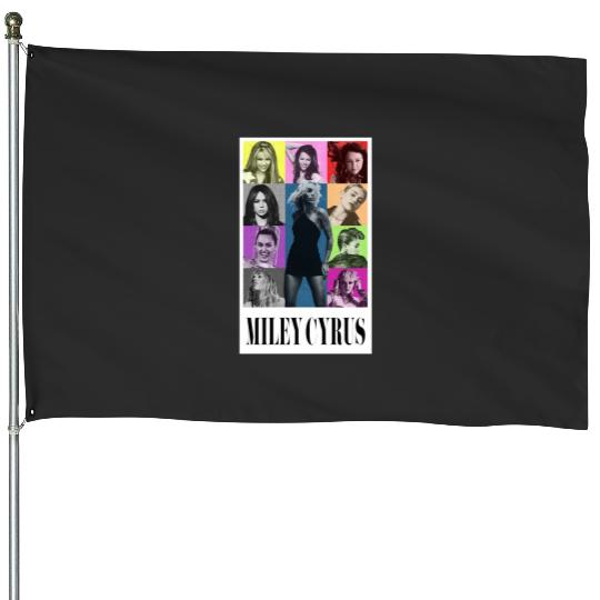 Miley Cyrus Eras Tour Shirt Flowers House Flags
