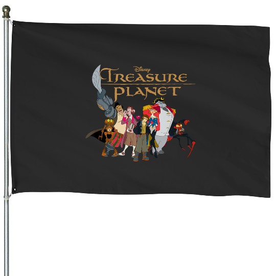 Disney Treasure Planet Logo and Characters Tank Top House Flags